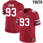 NCAA Ohio State Buckeyes Youth #93 Jacolbe Cowan Scarlet Nike Football College Jersey ANC3845BD